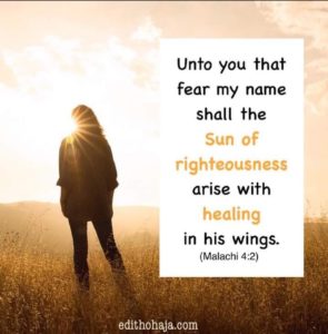 Sun of righteousness arise with healing in his wings