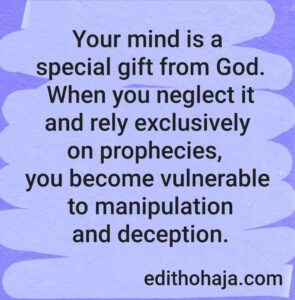 Your mind is a special gift from God